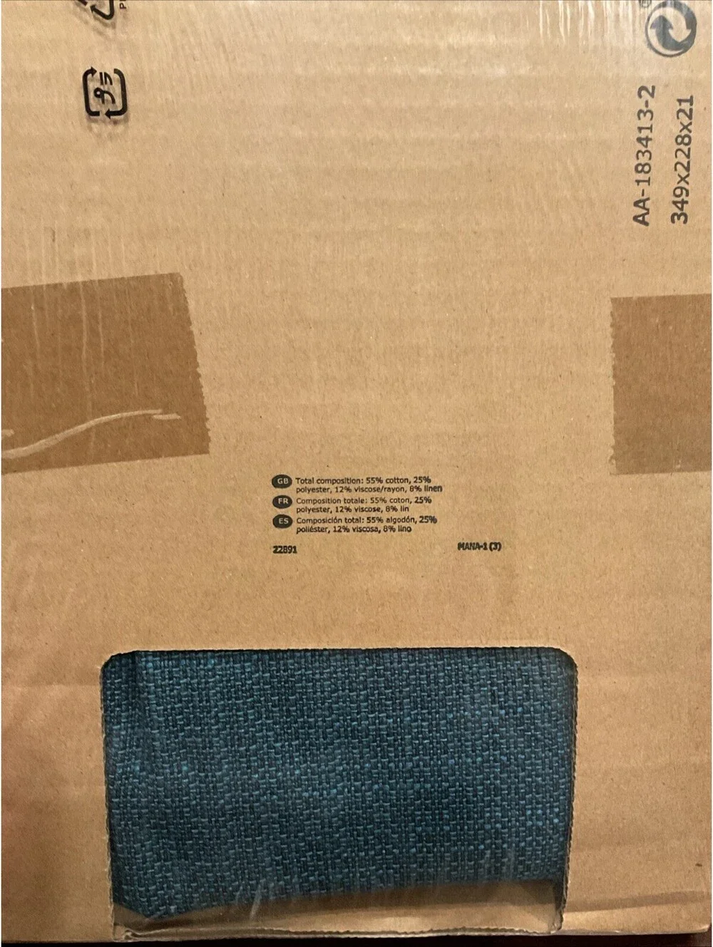 IKEA DELAKTIG 903.948.37 Arm Rest Cover  Blue (doublecheck Your Part Number)